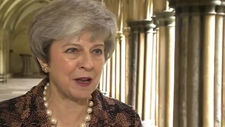 No link between knife crime and police cuts, claims Theresa May – video