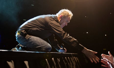 Morrissey on stage in Birmingham earlier this year.