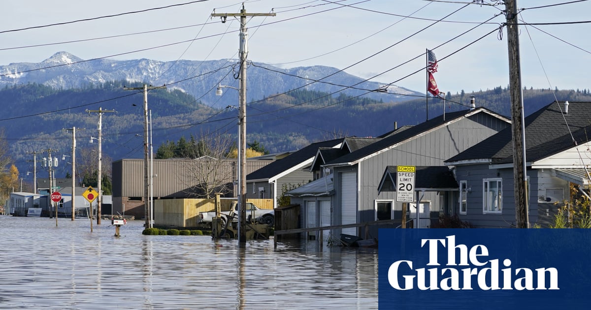 US north-west dodges new ‘atmospheric river’ flooding but threat remains