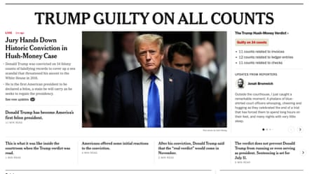 NYT front page