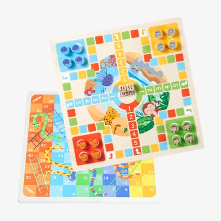 Jaques of London Snakes and Ladders with Ludo – Family Board Game.