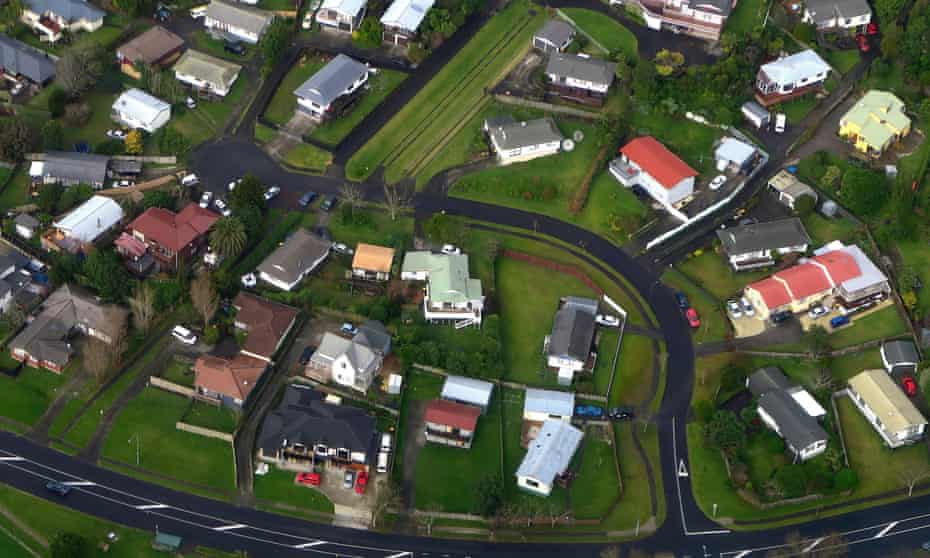 Residential houses in Auckland, New Zealand.
