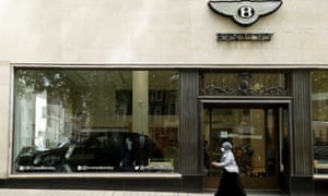 A Bentley showroom