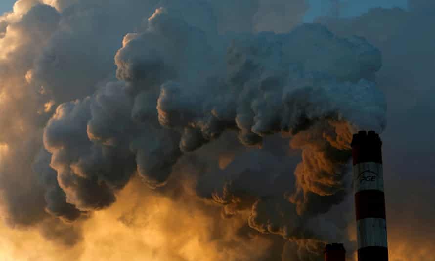 Smoke and steam billow from Bełchatów power station in Poland, Europe’s largest coal-fired power plant.