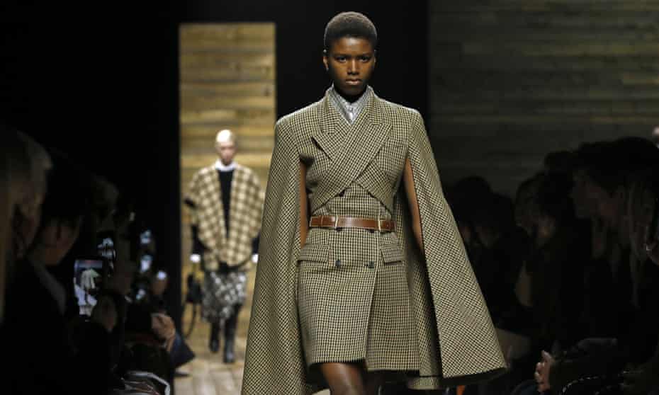 Models walk the Michael Kors runway at New York fashion week.
