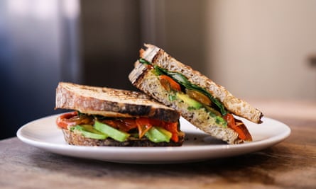 El Cafe vegan sandwich