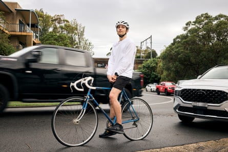 George Upjohn was hit and injured by an SUV while riding his bike in Sydney earlier this year