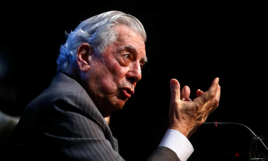 Mario Vargas Llosa in Madrid.