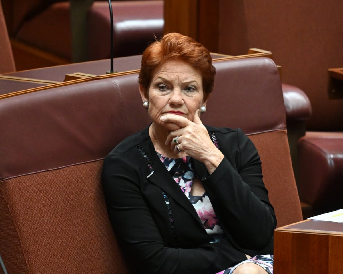 Hanson calls censure motion a 'stunt' before leaving chamber ...