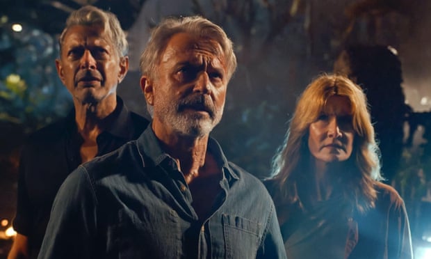 USA. Jeff Goldblum, Laura Dern and Sam Neill in a scene from the (C)Universal Pictures new film: Jurassic World Dominion (2022) . Ref: LMK110-J7859-110222 Supplied by LMKMEDIA. Editorial Only. Landmark Media is not the copyright owner of these Film or TV stills but provides a service only for recognised Media outlets. pictures@lmkmedia.com2HN5P3F USA. Jeff Goldblum, Laura Dern and Sam Neill in a scene from the (C)Universal Pictures new film: Jurassic World Dominion (2022) . Ref: LMK110-J7859-110222 Supplied by LMKMEDIA. Editorial Only. Landmark Media is not the copyright owner of these Film or TV stills but provides a service only for recognised Media outlets. pictures@lmkmedia.com