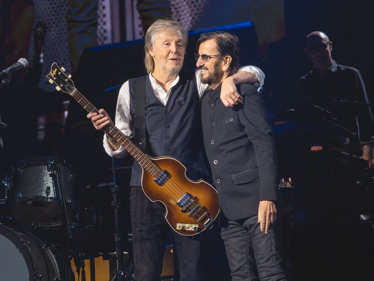 Paul McCartney reunites with Ringo Starr at London concert | Paul McCartney | The Guardian