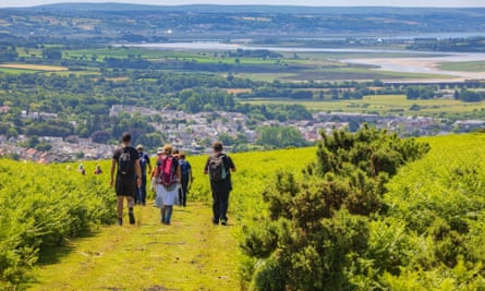 Descending Graig Fawr, Swansea.