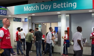 Betting kiosk prior to kick off at Wembley Stadium<br>EYR3K4 Betting kiosk prior to kick off at Wembley Stadium
