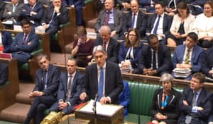 Chancellor of the Exchequer Philip Hammond delivering his first spring statement in the House of Commons.