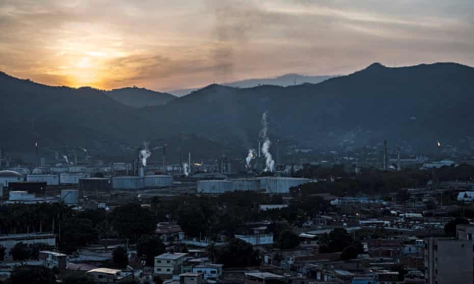 An oil-refining plant in Puerto La Cruz, Venezuela.
