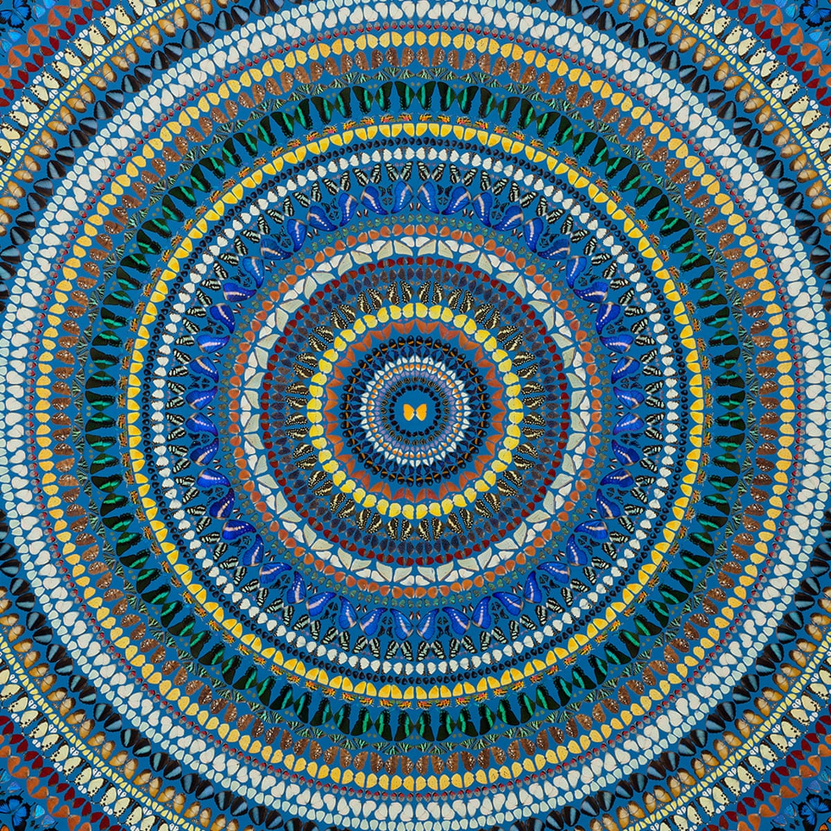 Damien Hirst Flutters Round The Cosmos On Butterfly Wings Mandalas Review Art The Guardian