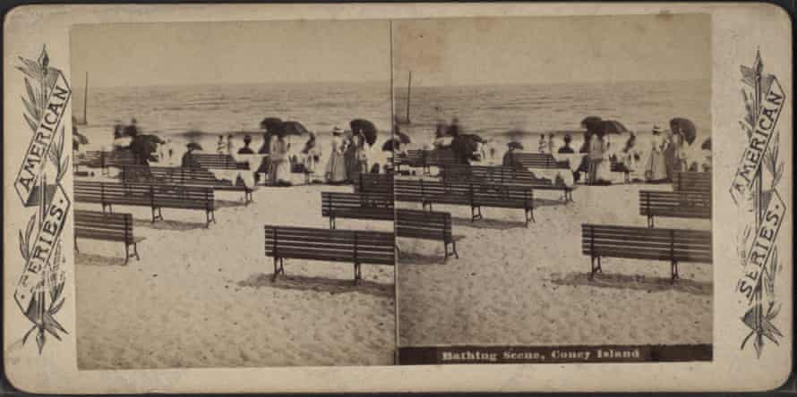 Bathing at Coney Island.
