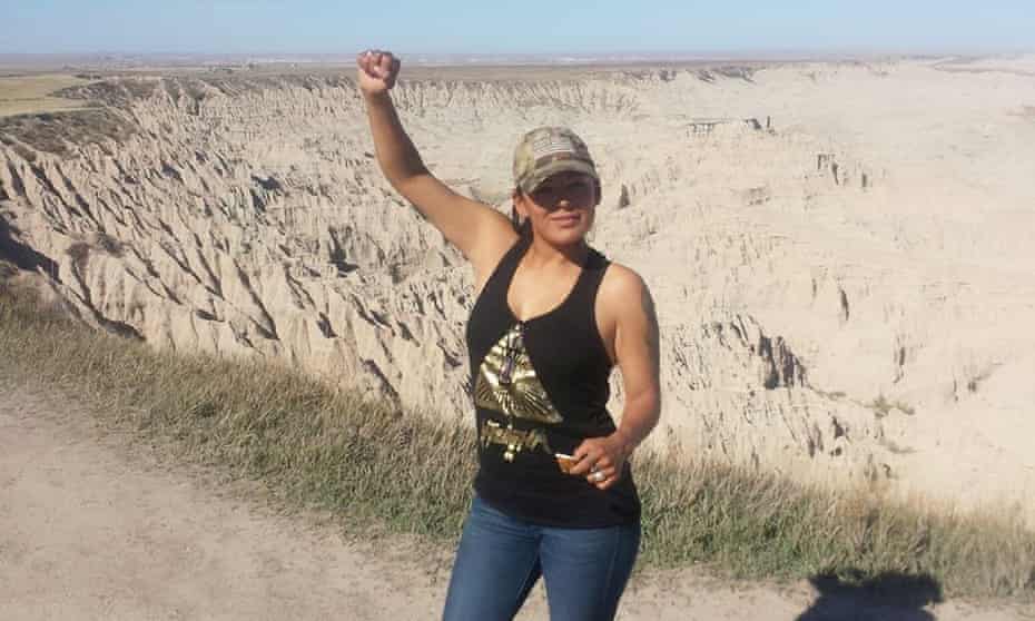 Red Fawn Fallis, a member of the Oglala Sioux tribe, was arrested in 2016.