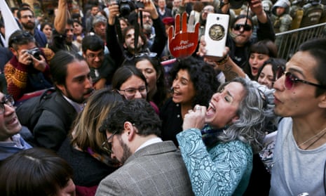 Celebrations as Chile’s constitutional court upholds a measure ending the country’s absolute ban on abortions, in Santiago