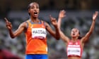 Sifan Hassan completes unique treble with sprint finish to win 10,000m gold