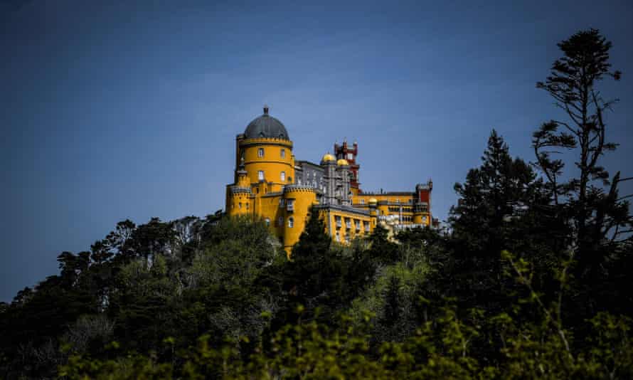 Το μεγαλοπρεπές παλάτι Pena σε Sintra της Πορτογαλίας