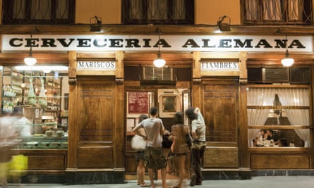 A bar open late in Madrid