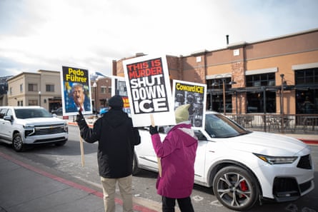 A protest at Sundance on 25 January
