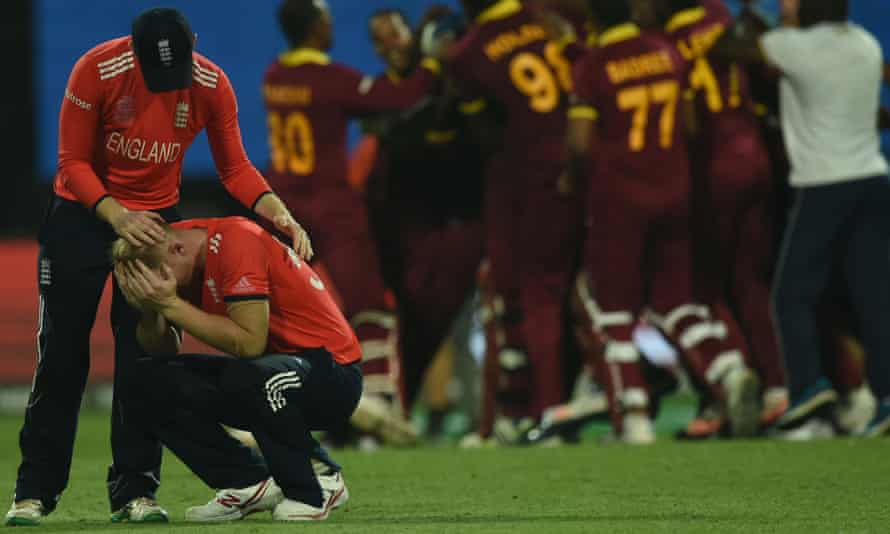 England's Ben Stokes is devastated after the jaw-dropping finale of the 2016 final saw Carlos Brathwaite beat him up for four six in a row to win the West Indies trophy.