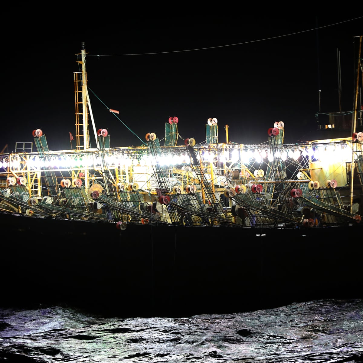 Cat And Mouse On The High Seas On The Trail Of China S Vast Squid Fleet Environment The Guardian