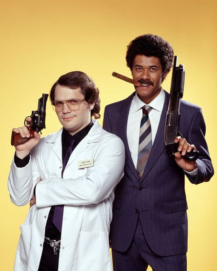 Holness with Richard Ayoade in Garth Marenghi’s Darkplace.
