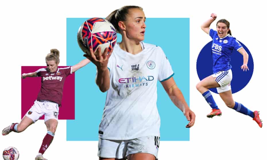 (Left to right): West Ham’s late saviour Kate Longhurst, Manchester City’s Georgia Stanway and Leicester’s matchwinner Shannon O'Brien.