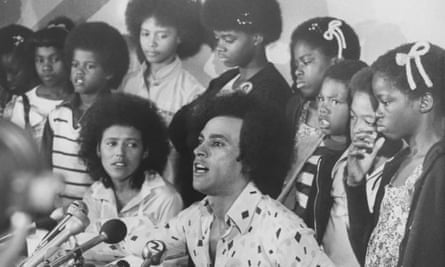 Elaine Brown with Huey Newton, in 1977.