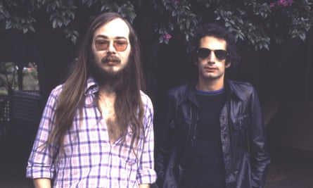 West Coast cool … Walter Becker and Donald Fagen of Steely Dan in 1977.