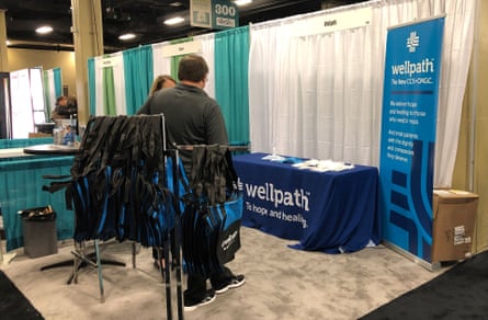 A Wellpath display at a conference organized by the National Commission on Correctional Health Care in Nashville, Tennessee, in 2019.