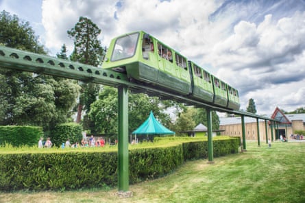 The monorail at the museum. National Motor Museum Beaulieu. Stock Image shoot May 27th 2014.