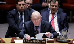 Vassily Nebenzia, the Russian ambassador to the UN