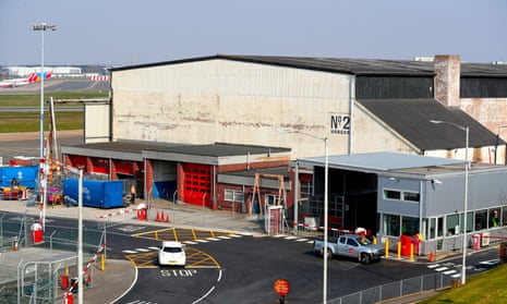 Hangar at Birmingham airport