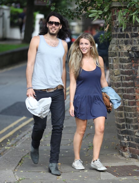 Russell Brand with wife, Laura Gallacher