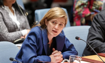 Samantha Power, the US envoy to the United Nations.