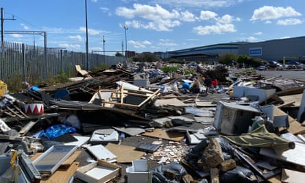 Large-scale fly-tipping