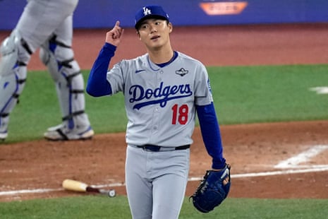 Dodgers hit back as Yamamoto hurls first World Series complete game since  2015 | World Series | The Guardian