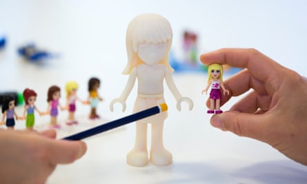 Designing the Lego Friends dolls.