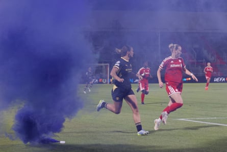 A flare on the pitch