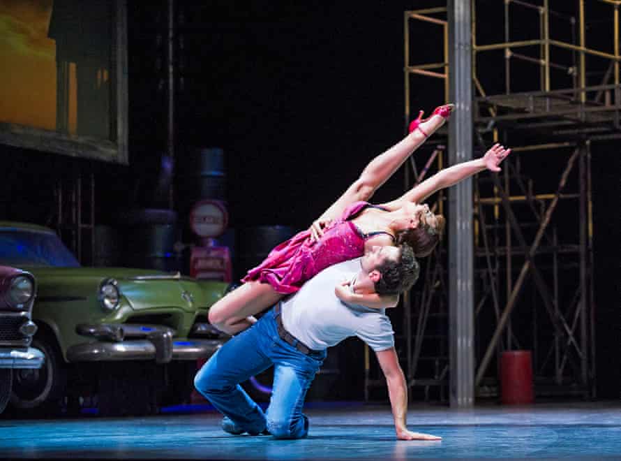 Zizi Strallen (Lana) and Chris Trenfield (Luca) in Car Man, by Bourne, at Sadler’s Wells.