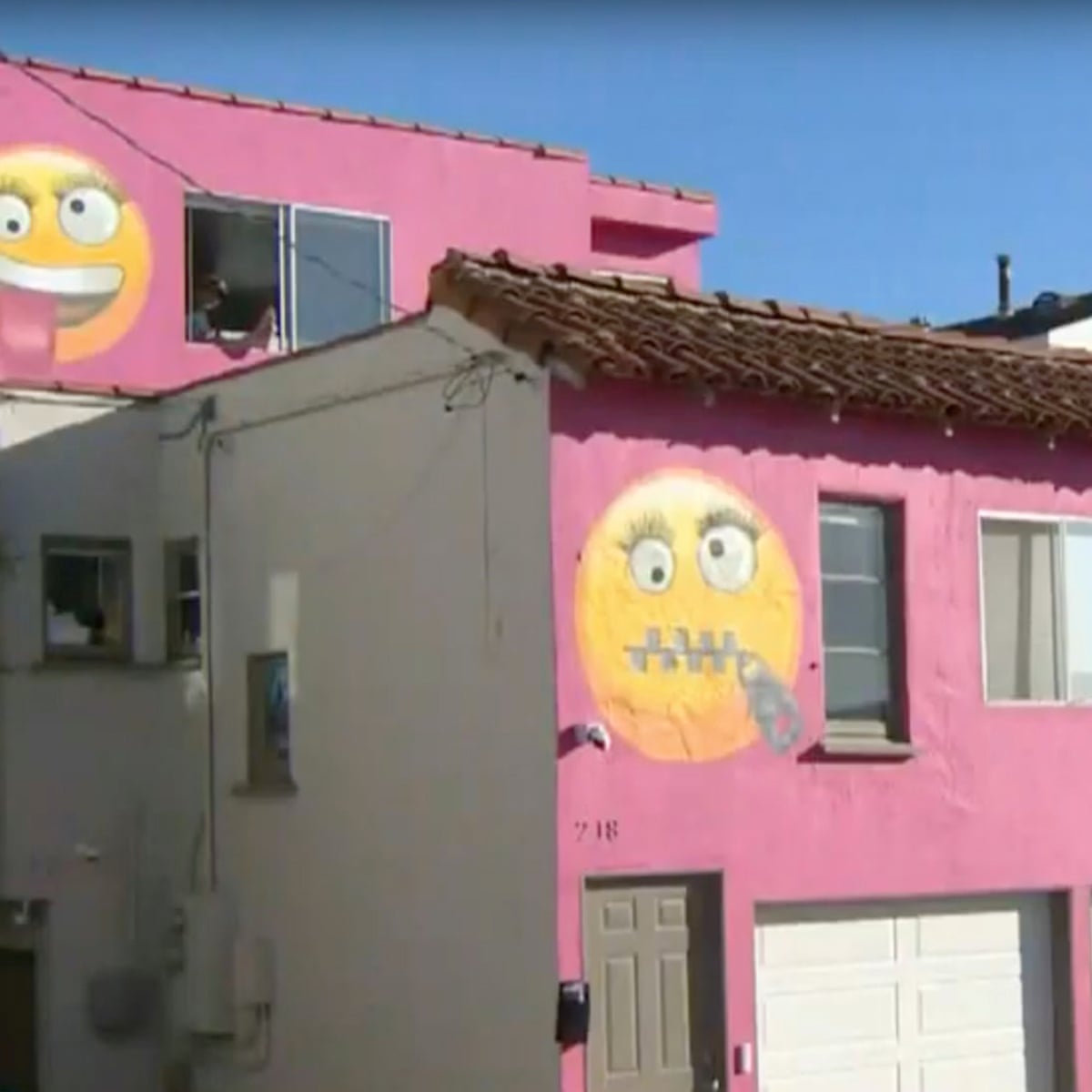 The House Painted With Spiteful Smileys And Other Emoji Rows Emojis The Guardian
