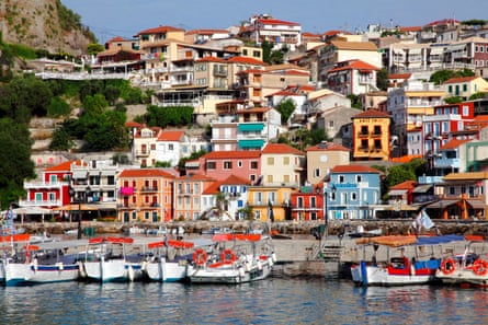 Parga is up the coast from Preveza.