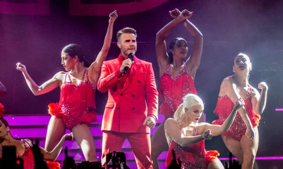 Gary Barlow performing on his All the Hits Live 2021 tour.