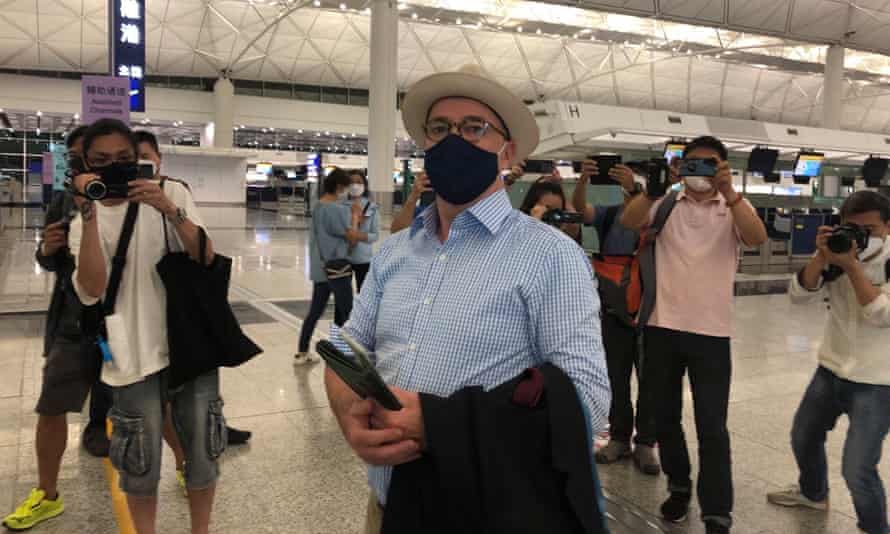 Michael Vidler at Hong Kong airport