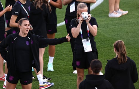 Aggie Beever-Jones takes a photograph