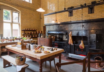 The kitchen at Cragside, an Arts and Crafts mansion in Northumberland.